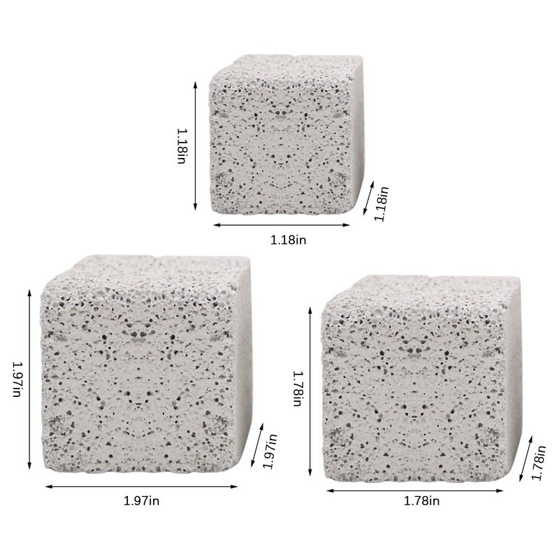 S-Mechanic 9Pcs Hamster Chew Toy Lava Square Stone Teeth Grinding Toys Mineral Stone Chew Toy for Hamsters, Chinchillas, Rabbits and Other Small Animals - Image 2